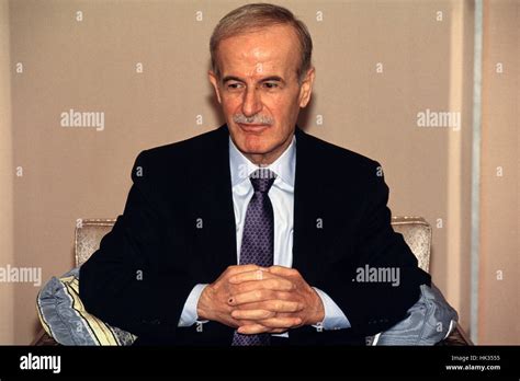 Damascus 1990s Hafez Al Assad At The Presidential Palace In Damascus