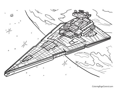 Search through 623989 free printable colorings at getcolorings. Star Wars - Star Destroyer Coloring Page | Coloring Page Central