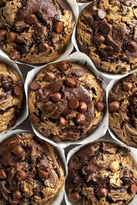 Double Chocolate Chip Muffins Bakery Style Food Duchess