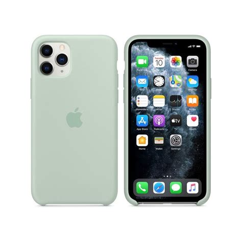 Apple iphone 11 pro smartphone. Eredeti Apple szilikon tok iPhone 11 Pro - halvány zöld ...