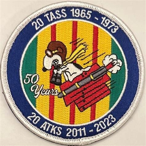 Usaf Air Force Military Patch 20 Tass Atks 50 Year Anniversary Vietnam Tribute 4667693733