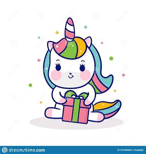 Cute Unicorn Vector Pony Cartoon Hug Ts Kawaii Animal Fabulous