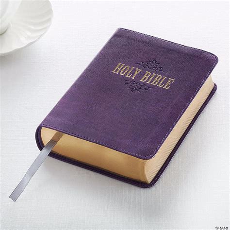 Christian Art Ts Kjv Compact Large Print Bible Purple Luxleather