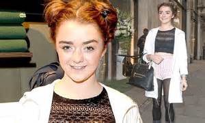 Maisie Williams Swaps Drab Attire For Sheer Crop Top At Lacoste Party