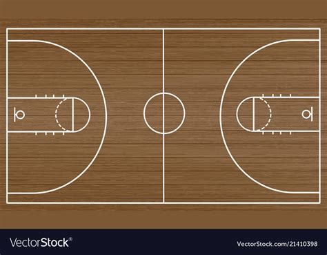 Basketball Court Floor Royalty Free Vector Image