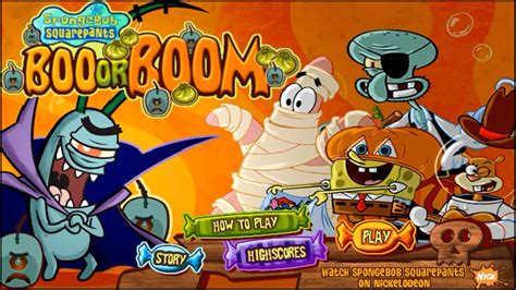 Boo Or Boom Bob Esponja Domingos Random 8 Youtube