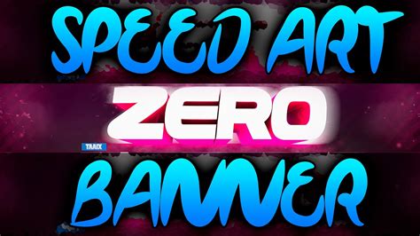 Speed Art Banner 5 Zero Graphics Youtube