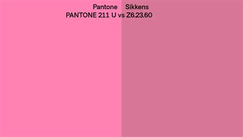 Pantone 211 U Vs Sikkens Z62360 Side By Side Comparison