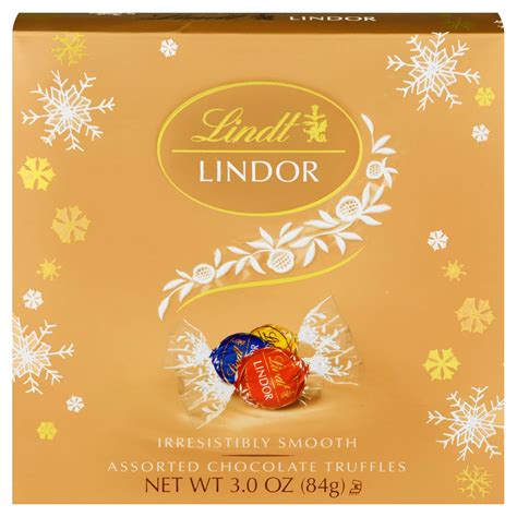 Lindt Lindor Assorted Chocolate Truffles Holiday Gift Box Shop Candy At H E B