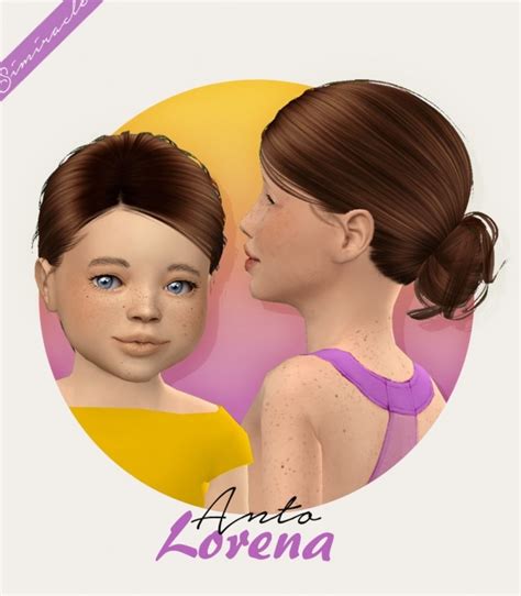 Anto Lorena Hair For Kids And Toddlers At Simiracle Sims 4 Updates