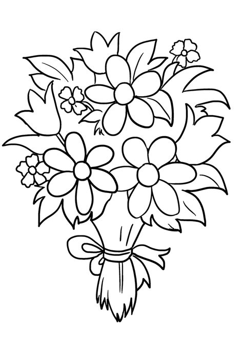 Flower Bouquet Easy Drawing 42 Simple And Easy Flower Drawings For