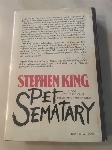 Pet Sematary By King Stephen Fine Hardcover 1983 1st Edition