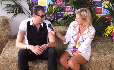 John Newman Being Interviewed By Mtv At The V Festival John Newman
