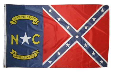 Rebel North Carolina Battle Flag 3x5 Polyester Confederate Flags By