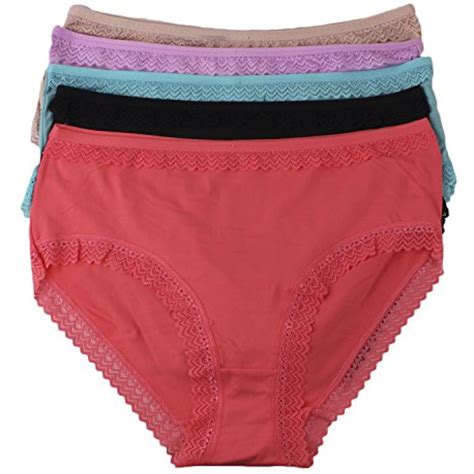 Womens Plus Size Sexy Lace Panties Pack Assorted Color Lacy Brief