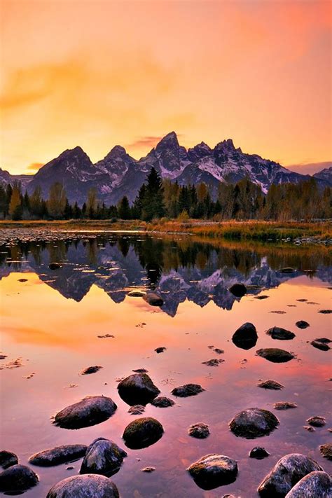 Mountain Lake Sunset Iphone 4s Wallpapers Free Download