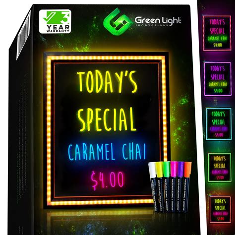 Led Message Board With Markers Instant Impact For Your Daily Specials