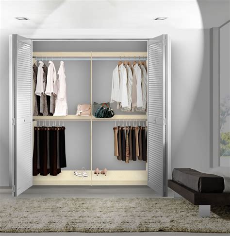 Rounding out the design, four drawers keep smaller accessories and articles of clothing organized and out of sight. Isa Custom Closet for Hanging Clothes - DOUBLE Double ...
