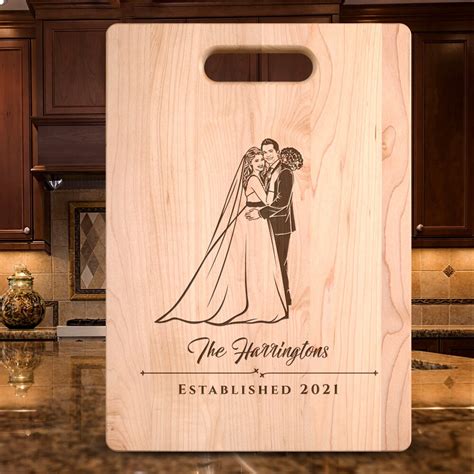 Custom Wedding Cutting Board Personalized Maple Cutting Etsy