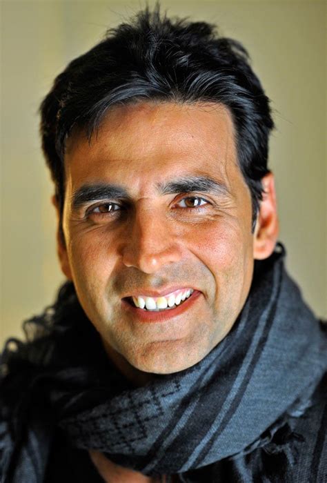 Indian Bollywood Actor Akshay Kumar Poses During A Visit To The Artofit
