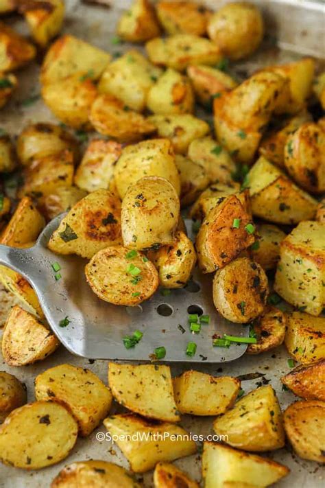 Bake Potatoes At Easy Oven Roasted Potatoes Easy To Make Spend