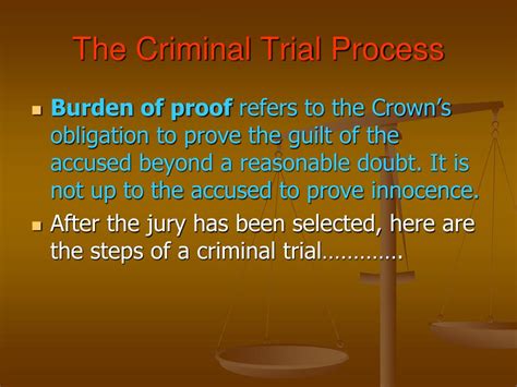 Ppt The Canadian Criminal Trial Process Powerpoint Presentation Free
