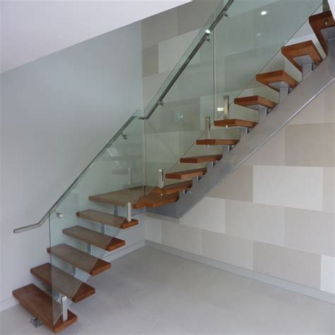 China Steel Spigots Glass Railing Design For Interior Stair Balustrade