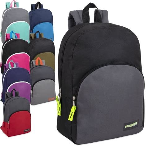 24 Units Of 15 Inch Promo Backpack Assorted Colors Backpacks 15 Or