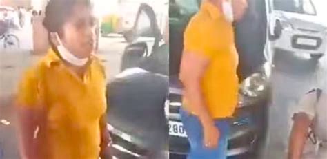 viral video captures delhi woman slapping cop