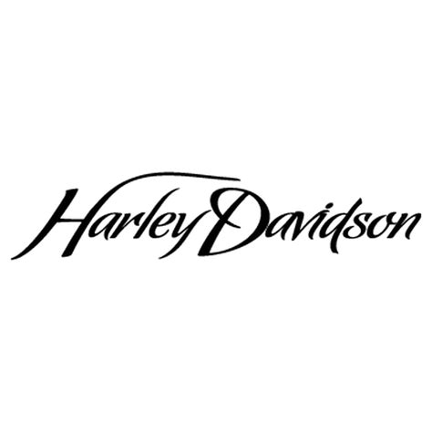 Harley Davidson Logo Script Sticker Model 2