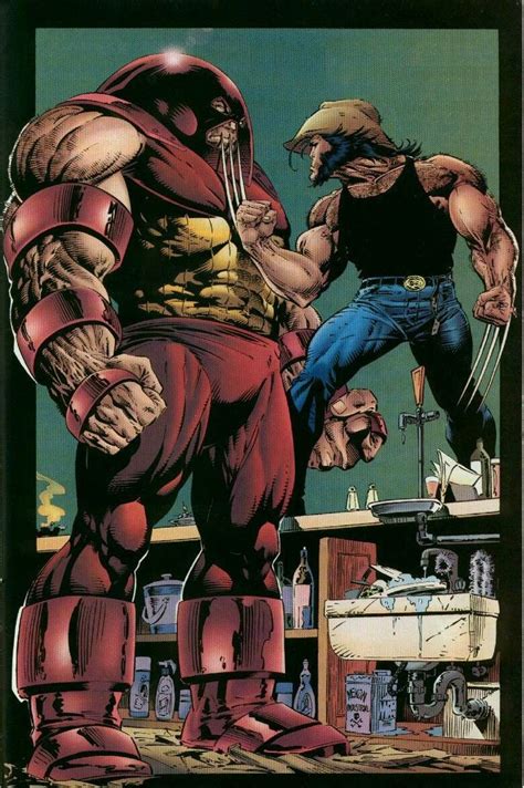 Wolverine Vs Juggernaut By Adam Kubert Wolverine Vs Comics Marvel