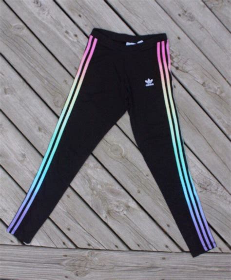 Adidas Originals Three Stripe Leggings Uk 8 Us 4 Tie Dyed Etsy