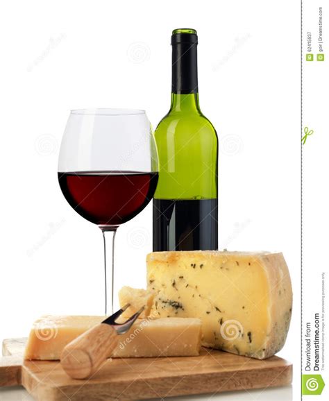 Red Wine And Cheese Stock Photo Image 62415937