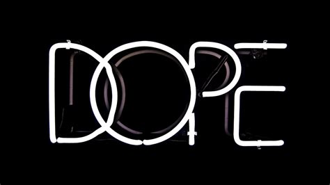White Dope Word In Black Background Hd Dope Wallpapers