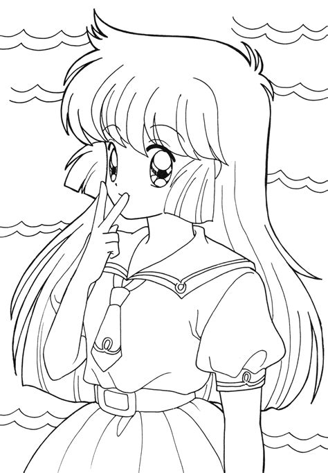 Anime Coloring Pages For Kids Coloring Anime Pages Printable Kids