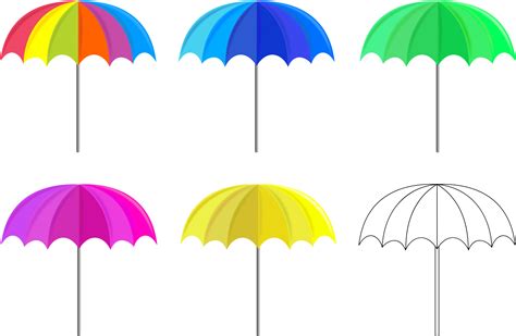 Clipart umbrella colorful umbrella, Clipart umbrella colorful umbrella Transparent FREE for ...