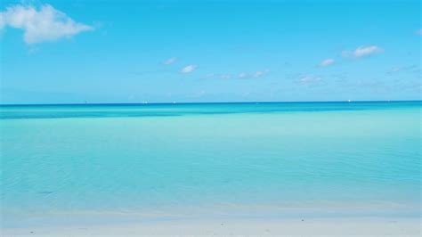 Beautiful Caribbean Ocean Beach On A Sunny Afternoon 2 Stock Video