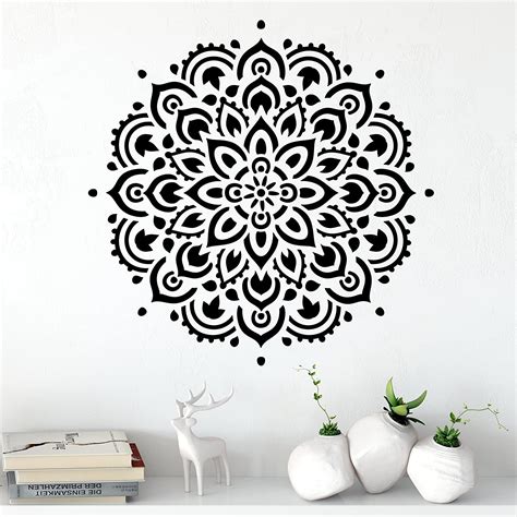 Perfect Wall Stencils for Home Decor Reusable Large or Small Mandala ...