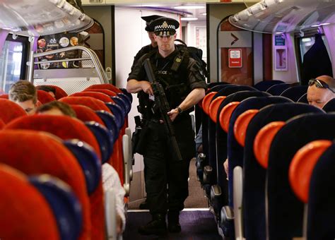 Armed Police Officers Patrol Trains Nationwide For First Time In History As British Transport