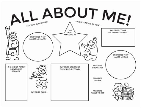 All About Me Worksheet Pdf