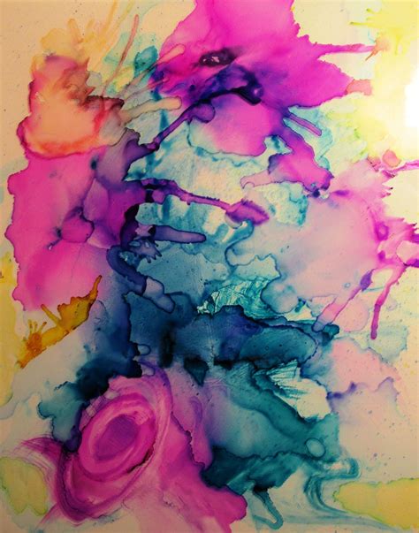 Bursting ~ Alcohol Inks On Clear Acrylic By Barbara Alcohol Ink