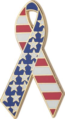 Red White and Blue Awareness Ribbons | Lapel Pins | Awareness ribbons, Red and white, Cancer ...