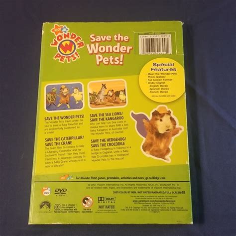 Nickelodeon Media Nick Jr Wonder Pets Save The Wonder Pets On Dvd