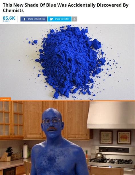 New Shade Of Blue Accidentally Discovered By Chemists Rfunny