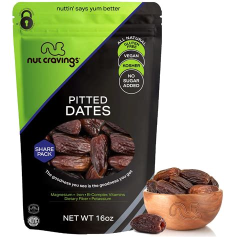 Buy Sun Dried Deglet Noor Dates Pitted No Sugar Added 16oz 1 Lb