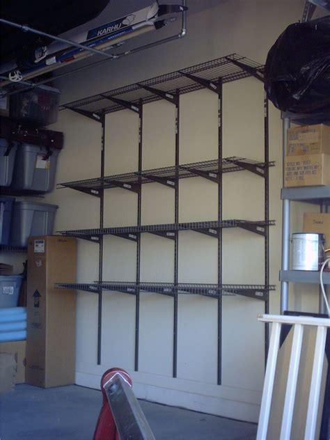 Metal Hanging Shelves For Garage Garage Storage Solutions Diy Garage