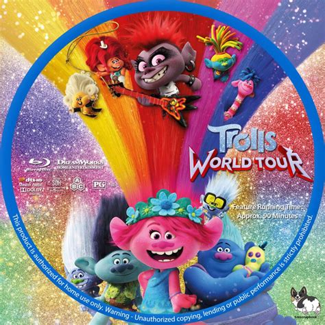 Trolls World Tour Blu Ray Cover