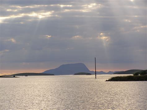 Clew Bay At Sunset And Clare Island Clare Island County Mayo Ireland