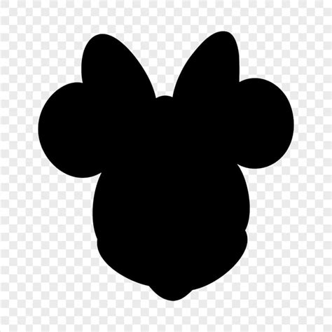 Minnie Mouse Black Silhouette Transparent Png Citypng