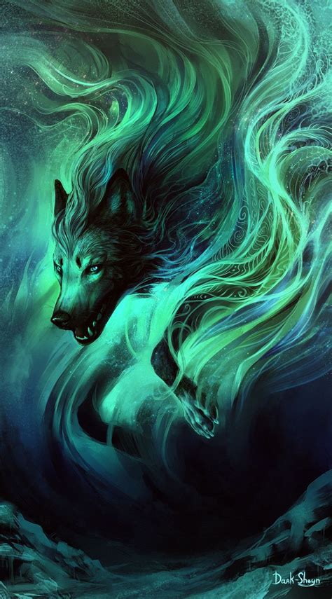North Ghost Mystical Animals Mythical Creatures Art Anime Wolf Drawing